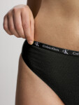 Dámská tanga Pack CK96 000QD3990E BGH černá/šedá Calvin Klein