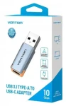 Vention USB-C na USB-A modrá / Redukce USB / USB 3.1 / 10 Gbit/s / OTG / hliník (CUAH0)