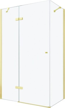 MEXEN/S - ROMA sprchový kout 120x100, transparent, zlatá 854-120-100-50-00