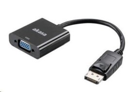 AKASA adaptér DisplayPort na VGA 20cm (AK-CBDP04-20BK)