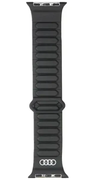 Audi Magnetic Ring řemínek pro Apple Watch 40/41/42 mm černý / Magnetické zapínání / Eko-kůže (AU-SL-AW40-42-GT/D2-BK)