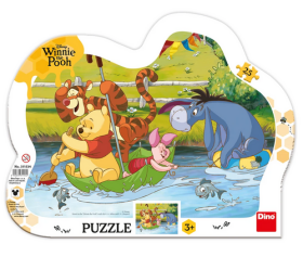 Puzzle Medvídek Pú na plavbě 25 dílků