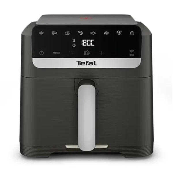 Tefal EY866HE1 černá / Horkovzdušná fritéza / 7,5 l / Pro 6 osob / LED displej (EY866HE1)