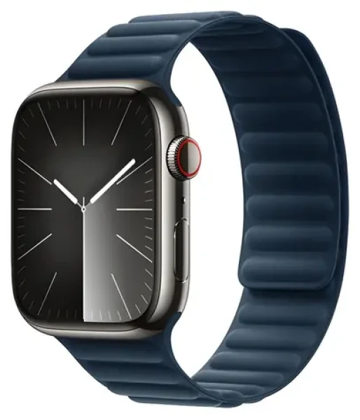 Devia Deluxe Magnetic Fiber Sea Blue / Řemínek / Apple Watch 44/45/46 mm / magnetický (6942297104631)