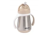 Beaba Hrnek termoizolační s brčkem nerez 250ml Clay Earth (913633BB)