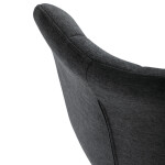 Jídelní židle, šedá, látka, DCL-193 GREY2