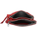 Trendy dámská koženková crossbody kabelka MaxFly Silverio, červená