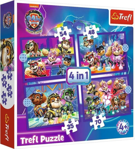 Puzzle Tlapková patrola: Hrdinové 4v1