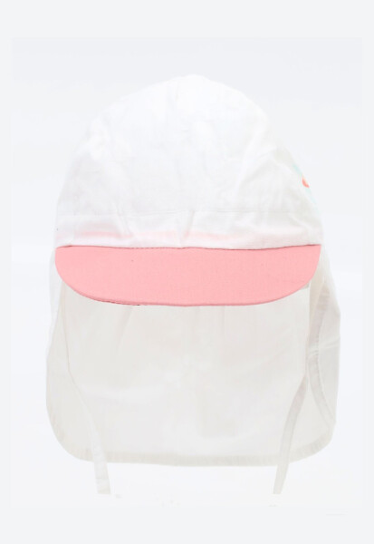 YOCLUB CLE-120 Dívčí kšiltovka Flamingo bílá 44-46 cm