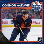 JF Turner Kalendář Edmonton Oilers Connor McDavid #97 2025 Wall Calendar