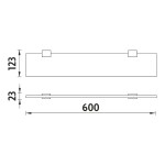 Nimco Kibo chrom police 60 cm Ki 14091B-60-26 Ki 14091B-60-26