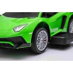 Mamido Dětské odrážedlo auto s vodící tyčí Lamborghini Aventador SV zelené