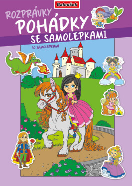 Omalovánky A4 se samolepkami Baloušek - Pohádky