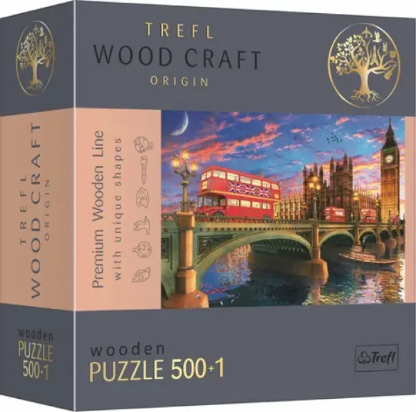 Trefl Wood Craft Origin - Puzzle - Westminsterský palác, Big Ben