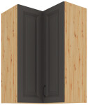 Horní rohová skříňka Stilo 60x60 GN-90 2F (90°) Barva korpusu: Dub artisan, Barva dvířek: Clay Grey
