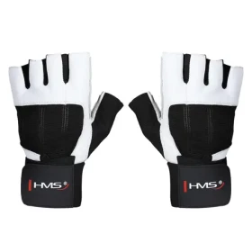 HMS RST04 Fitness rukavice bílé (5907695553789)