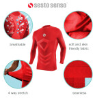 Sesto Senso Thermo Top dlouhým rukávem CL40 Red