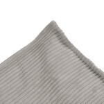 PLUSH NEST PLUSH NEST Podlahový puf čtvercový z prémiového manšestru 60 × 60 cm béžový
