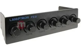 Lamptron FC2 černá / Regulátor ventilátorů / 6 kanálů / do 5,25” pozice (LAMP-FC0022H)
