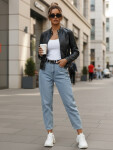 Dámská kožená bunda TIFANNY black FashionStreet TY4548 XL