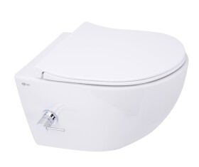 Wc s bidetem závěsné SAT Infinitio včetně prkénka softclose, zadní odpad SATINF011RREXPBFCT SATINF011RREXPBFCT