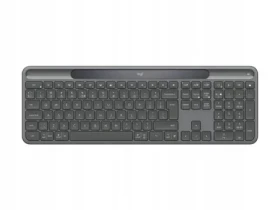 Logitech Slim Solar+ for Business grafitová / Bezdrátová klávesnice / US INT'L layout / 2.4 GHz / Bluetooth (920-013779)
