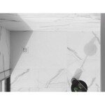 MEXEN/S - Stone+ obdélníková sprchová vanička 130 x 90, bílá, mřížka bílá 44109013-W