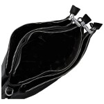Trendy dámská koženková crossbody kabelka Kalle, černá