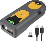 Inateck BarcodeScanner 42 kit žlutá / 2D snímač čárových kódů / bezdrátový / BT (BCST-42_YELLOW)