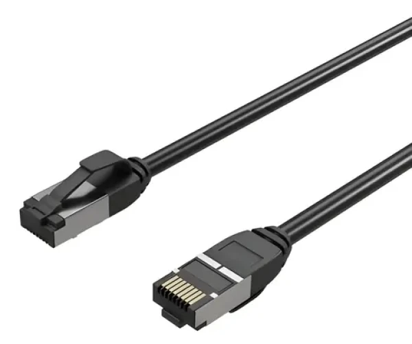 Shiverpeaks černá / Patch kabel / CAT8.1 / U/FTP / extra tenký / 0,25 m (FL31-47005)