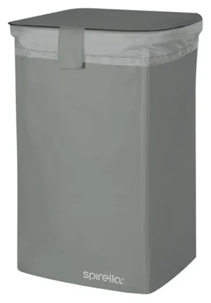Spirella CLASSIC L koš na prádlo 50 L šedá / polyester / uzavíratelný