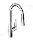 HANSGROHE - Talis M51 Dřezová baterie s výsuvnou sprškou, EcoSmart, chrom 72817000