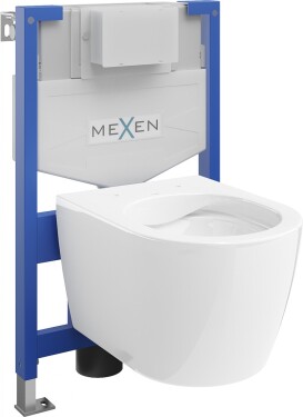 MEXEN/S - WC předstěnová instalační sada Fenix XS-F s mísou WC Carmen, bílá 6803388XX00