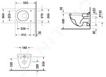 DURAVIT - Starck 3 Závěsné WC, bílá 2200090000