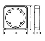 AXOR - ShowerSelect ID Prodloužení 17x17 cm, chrom 13643000