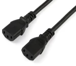 StarTech napájecí kabel Schuko-2x IEC C13 černý / Napájecí kabel / 2 m / CEE7/7 - 2x C13 / 250 V / 10 A (PXT101YEU2M)