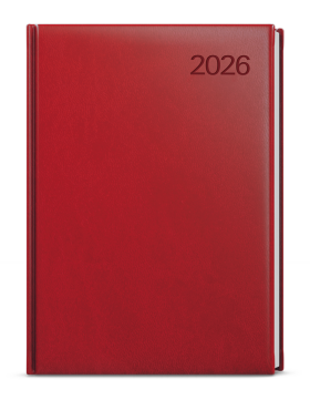 Týdenní diář 2026 Baloušek A4 Tomáš - Vivella bordó