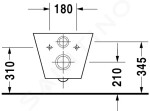 DURAVIT - Starck 1 Závěsné WC, bílá 0210090064