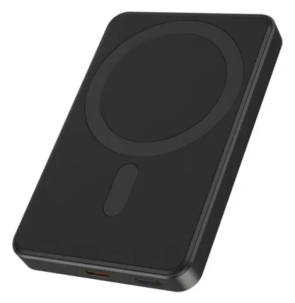 Gembird PB05-WPC15M-01 černá / Powerbanka / 5 000 mAh / 15 W bezdrátové nabíjení / USB-C / Power Delivery 20 W (PB05-WPC15M-01)