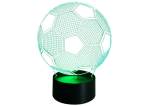 Mamido Bezdrátová lampa LED Fotbalový míč 3D s dálkovým ovládáním