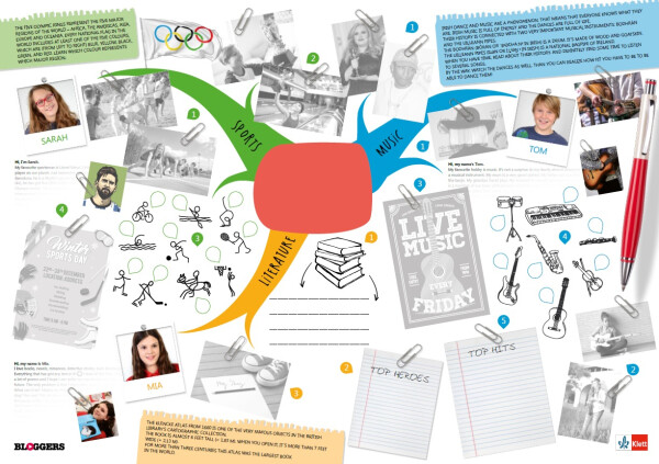 Bloggers – třídní tablo – edukativní plakát