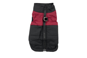 Rainy obleček pro psa na zip Barva: Černo-červená, Délka zad (cm): 25, Obvod hrudníku: 36 - 40 cm