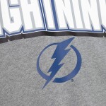 Mitchell & Ness Pánská mikina Tampa Bay Lightning NHL All Over Crew Fleece Velikost: S