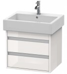 DURAVIT - Ketho Umyvadlová skříňka 48x55x44 cm, 2 zásuvky, lesklá bílá KT663602222