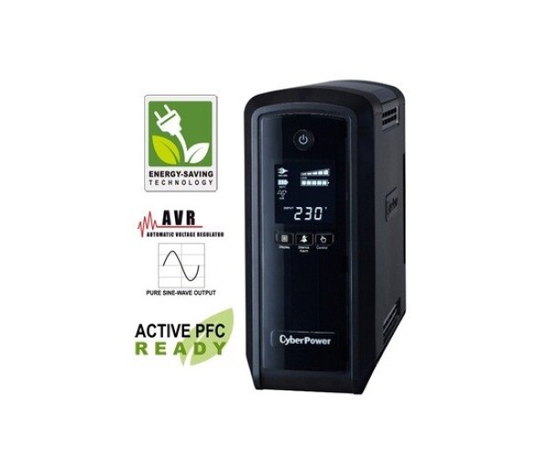 CyberPower PFC SineWave LCD GP UPS 900VA/540W, Schuko zásuvky EDF_295006