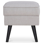 Taburet, krémová látka, nohy buk