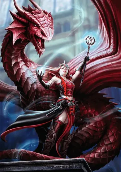 Trefl - Puzzle - Premium Plus Fantasy Collection: Šarlatový mág