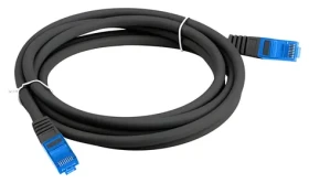 Lanberg Cat6A S/FTP CCA 1,5m černá / Patch kabel / LSZH / Fluke Passed (PCF6A-10CC-0150-BK)