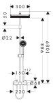 HANSGROHE - Activera Q Sprchový set s baterií, 29x18 cm, 2 proudy, EcoSmart, chrom 28747000