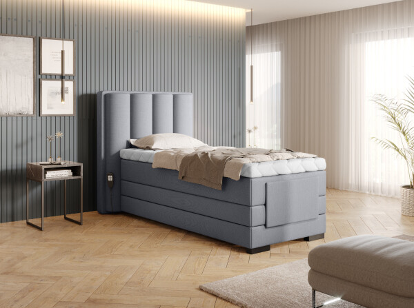 Boxspring Veros 90 Rozměr: 90 x 200 cm, látka: Poco 4